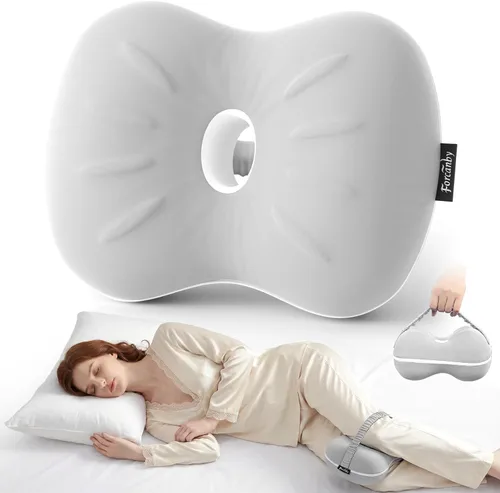 Vista 12 de Almohada de rodilla para personas que duermen de lado, almohada suave de alineación de la columna vertebral, almohadas de rodilla de espuma