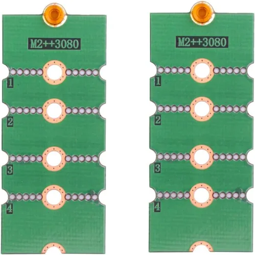 Vista 9 de chenyang Paquete de 2 tarjetas convertidoras M.2 2230 a 2242 a 2260 a 2280 NVME NGFF SSD Adaptador extendido