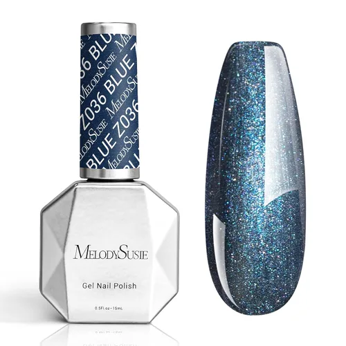 Vista 30 de MelodySusie - Esmalte de uñas en gel con brillo perla rosa brillante, 0.5 fl oz, efecto hilo, con acabado de concha rosa brillante, UV LED