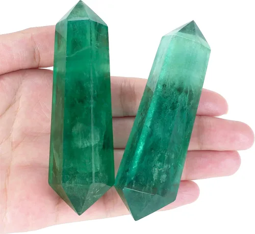 Vista 11 de YATOJUZI Varita de cristales curativos de obsidiana negra de 3.5 pulgadas, cristales naturales y piedras curativas, puntos de cristal de obsidiana