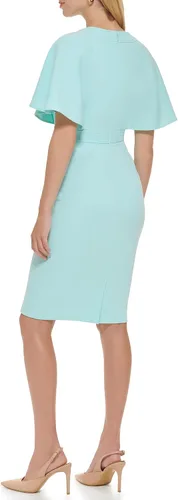 Vista 4 de Calvin Klein Vestido de manga alta con cuello alto para mujer