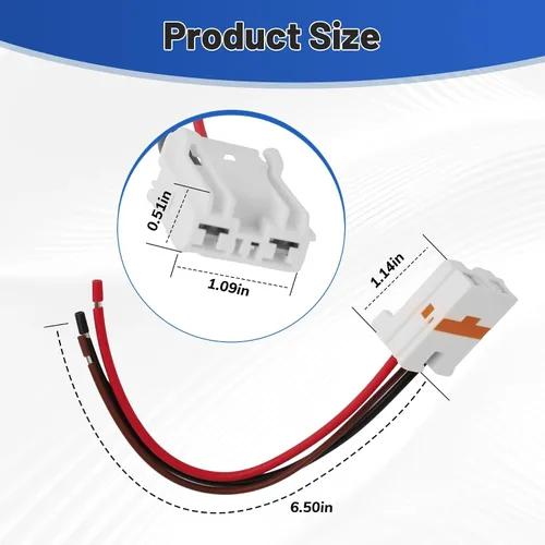 Vista 2 de Repuesto del conector del motor del ventilador para 97113-G2000, compatible con KIA Forte 2018-2024 Direct Plug Play con arnés de coleta de 4