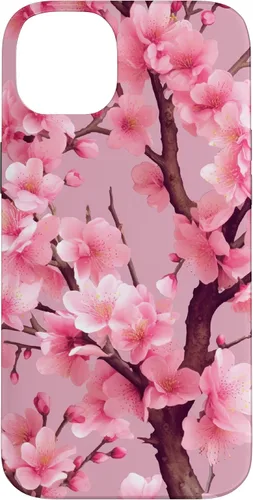 Vista 15 de Sakura Tree Japanese Funda para iPhone 17 con diseño de flores de cerezo rosa