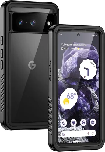 Vista 12 de Lanhiem Funda para Google Pixel 7, IP68 Impermeable a Prueba de Polvo con Protector de Pantalla Integrado, Funda Protectora de Teléfono de Cuerpo