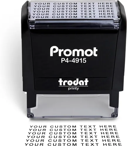 Vista 11 de Promot Sello autoentintado - Sello de goma personalizado de hasta 3 líneas