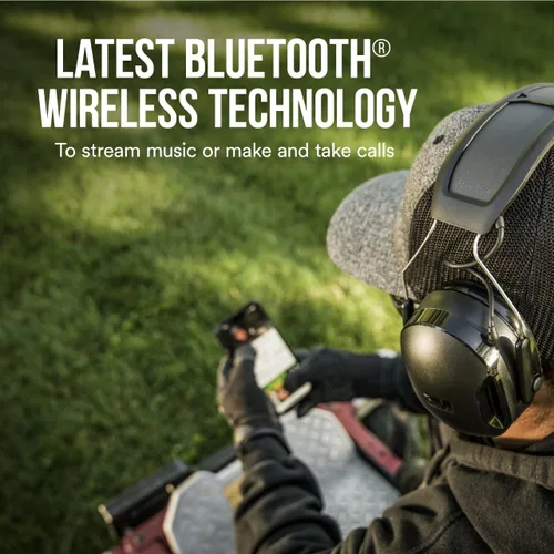 Vista 4 de 3M WorkTunes Connect + Protector auditivo solar inalámbrico con tecnología Bluetooth, protección auditiva Bluetooth con una