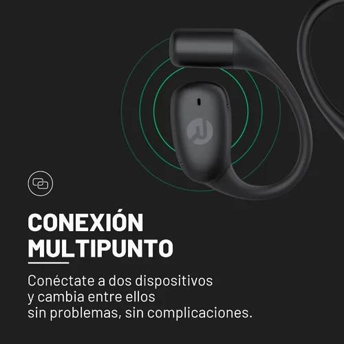 Vista 9 de Raycon Essential Open Earbuds – Auriculares inalámbricos True Wireless de oído abierto con Bluetooth 6.0, ultraligeros, diseño de gancho cómodo