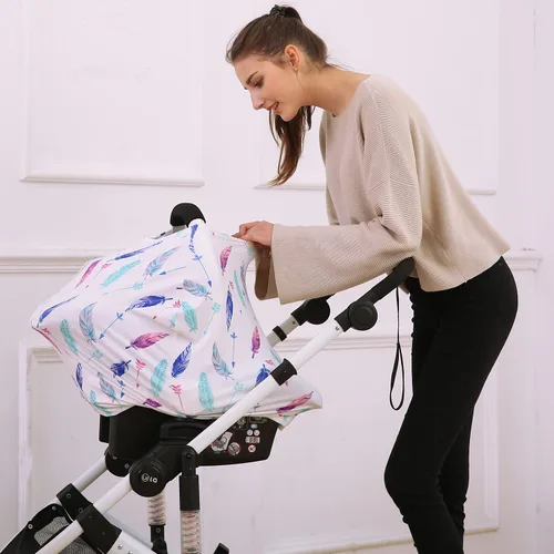 Vista 4 de Fundas de toldo para asiento de automóvil para lactancia - Fundas de asiento de automóvil para bebés, funda de lactancia multiusos, regalos