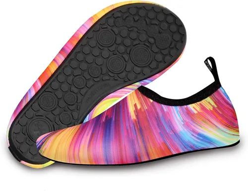 Vista 4 de Zapatos de agua para hombre, mujer, niños, pies descalzos de secado rápido, deportes de playa y natación sin agujetas.
