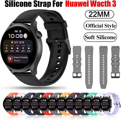 Vista 2 de Reloj inteligente oficial correas de silicona para Huawei Watch GT2 GT 2 Pro 1.811 in Gt 2e 3 3 Pro