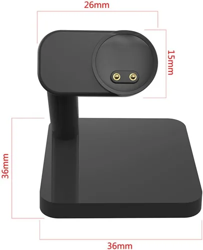 Vista 4 de MOUDOAUER 5V 1A Smartwatch Cargador Cuna Base Base de Carga Soporte para Xiaomi Mi Band 5/6/7 NFC Accesorio
