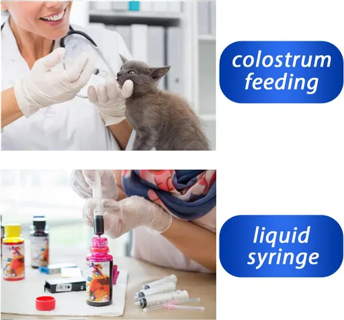 Vista 4 de Paquete de 100 jeringas de 1 ml con tapa para líquido, jeringas pequeñas de plástico de 1 cc con cubierta, no estériles, sin aguja