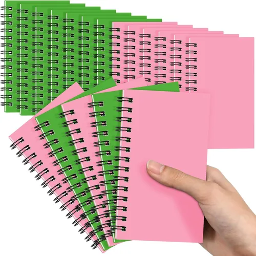 Vista 17 de Jutom 2 cuadernos pequeños en espiral, blocs de notas de 3 x 5 pulgadas, cuadernos de bolsillo pequeños a granel, mini bloc de notas con páginas