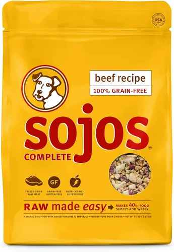 Vista 9 de Mezcla de comida para perros Sojos Complete, natural, sin cereales, seca y cruda, liofilizada