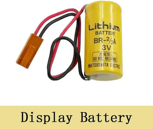 Vista 4 de Paquete de 10 baterías de litio de 3 V 1600 mAh BR-2/3A PLC, repuesto para Panasonic BR-2/3A con enchufe marrón