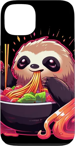Vista 7 de Sloth Eating Ramen Japanese Noodles Soup Kawaii Case for iPhone 17
