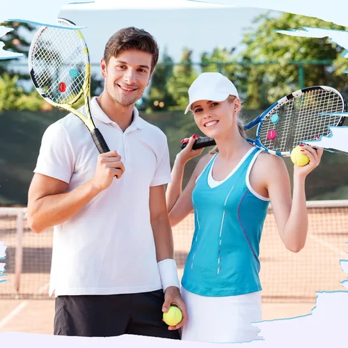 Vista 4 de Sosation 24 piezas de amortiguador de vibraciones de tenis colorido para raqueta de tenis para mujeres y hombres, accesorios de equipo, 6 estilos