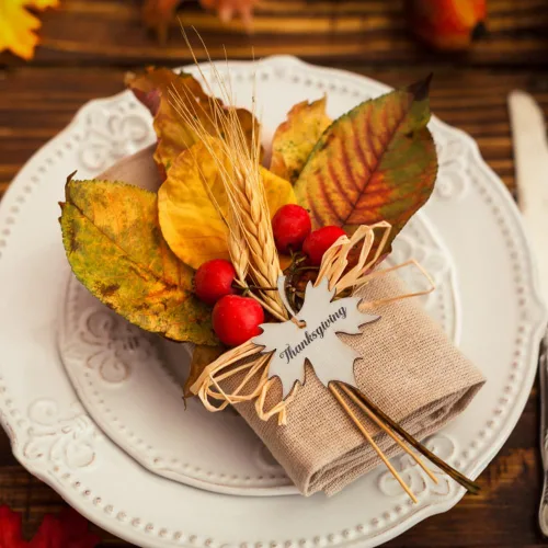 Vista 5 de 36 piezas de 3 estilos de adornos para árbol de Acción de Gracias, adornos colgantes de madera de Acción de Gracias, calabaza, hoja de arce, pavo