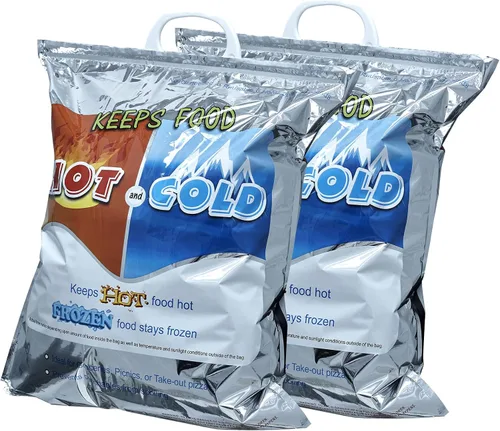 Vista 33 de Superio Bolsas Aisladas Calientes y Frías para Entrega de Alimentos, Bolsas de Compras de Comestibles, Almacenamiento de Alimentos para Comida