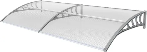 Vista 18 de Outvita - Toldo para ventana de 39 x 32 pulgadas, panel de PVC y soporte Blanco/Negro