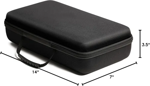 Vista 6 de Caja de almacenamiento de 10 ranuras para relojes, bolsa de viaje para relojes dura con almohada suave, organizador de exhibición de relojes, apto