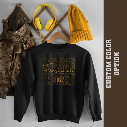 Vista 4 de Freshman Class of 2027 Shirts for College and High School Students - 9th Grade Back to School Wear