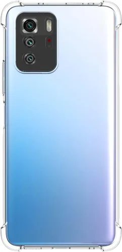 Vista 5 de USTIYA Caso para Poco X3 GT Clear TPU Cuatro Esquinas Cubierta Protectora Transparente Suave Funda