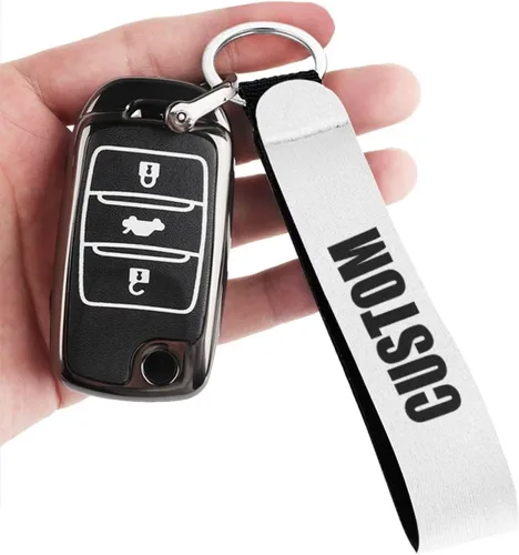 Vista 3 de Llavero de moda correa de pulsera para llave, llavero de mano con cordón para muñeca