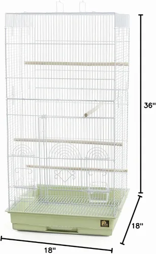 Vista 6 de Prevue Pet Products SPECONO1818H-SG - Jaula alta Tiel, verde salvia