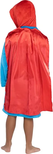 Vista 3 de INTIMO DC Comics - Bata de disfraz con capucha para niños