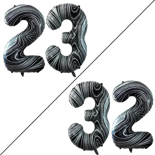 Vista 199 de Goer, conjunto de globos de papel aluminio para decoraciones de cumpleaños, globos de las letras de feliz cumpleaños y de números Oro