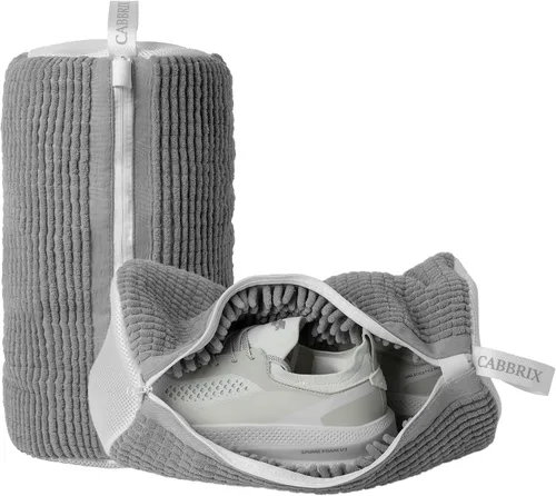 Vista 9 de Cabbrix zapato era bolsa, Gris, M, Bolsa de lavandería