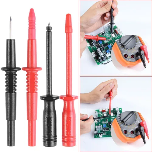 Vista 9 de Juego completo de kits de cables de prueba de multímetro, conectores electrónicos automotrices esenciales, herramientas manuales, probador