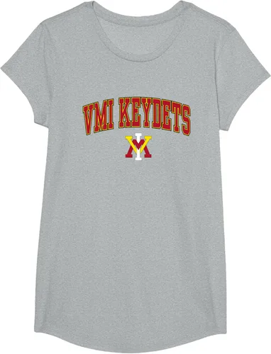 Vista 16 de Camiseta con licencia oficial de VMI Keydets Arch Over, Blanco