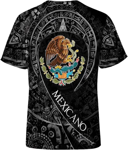 Vista 2 de Camiseta de manga corta con cuello redondo para adultos en 3D