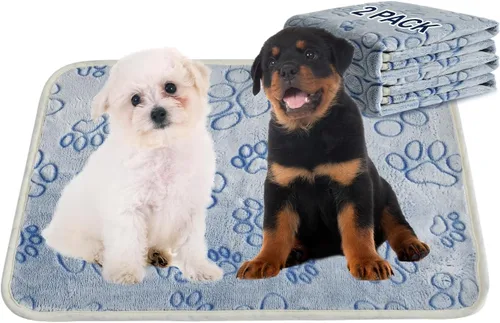 Vista 19 de Qeils Almohadillas reutilizables para cachorros, paquete de 2 almohadillas lavables para orina para perros, almohadilla antideslizante impermeable