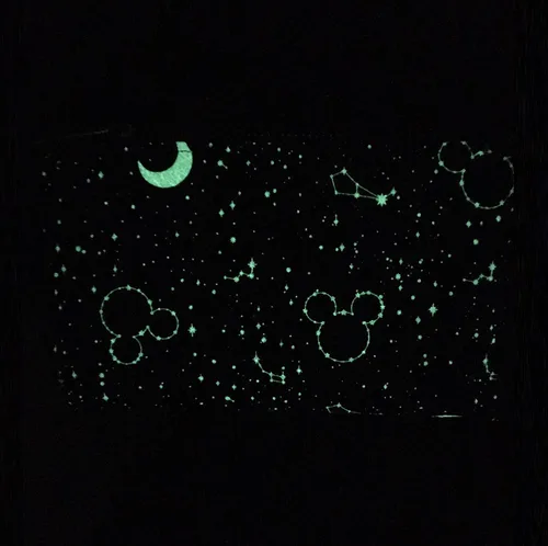 Vista 2 de Loungefly Disney Mickey Constellation - Cartera con solapa que brilla en la oscuridad