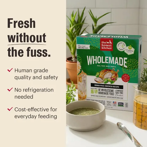 Vista 7 de The Honest Kitchen Alimento integral de pollo deshidratado sin granos, receta de grado humano con probióticos y pollo sin jaula, soporte digestivo