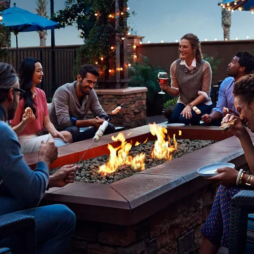 Vista 7 de Skyflame Rocas de lava de 10 libras para hogueras, mesas de fuego, chimeneas, decoración de paisajismo de jardín