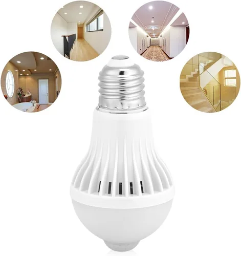 Vista 2 de TOPINCN Bombilla con sensor de movimiento E27, bombillas LED PIR con sensor infrarrojo inteligente, luz nocturna de encendido/apagado automático