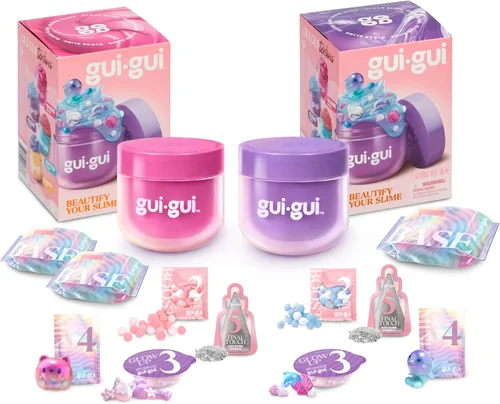 Vista 10 de Kit de Slime Gui Gui - Paquete de 2 Slimes Perfumados, Mantequilla y Nube, Proceso de Bricolaje de 5 Pasos para Personalizar tu Ultimate Slime