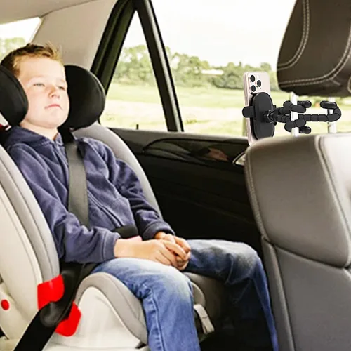 Vista 5 de Soporte para teléfono para cochecito de bebé, soporte para teléfono para carrito de compras, carrito de golf, carrito de empuje, abrazadera portátil