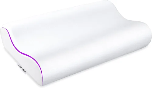 Vista 9 de ZGH-101 - Funda de espuma viscoelástica, funda de terciopelo para el dolor para dormir, soporte cervical de cuello para personas que duermen