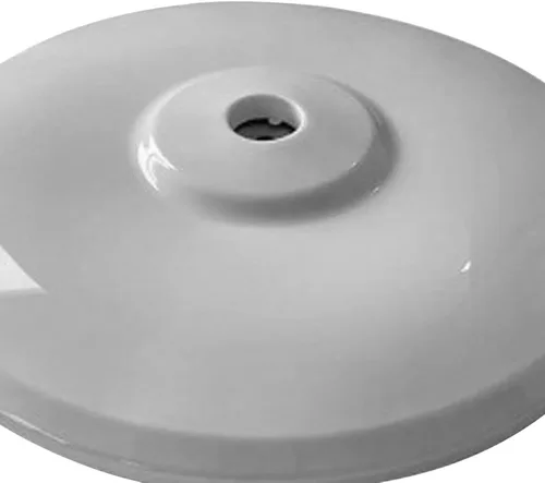 Vista 4 de Base de ventilador de pedestal, base redonda de pie, chasis de ventilador de piso a techo de 15.67 pulgadas de diámetro, chasis de ventilador Gris