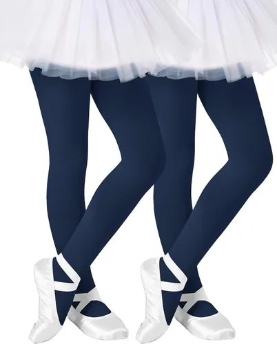 Vista 25 de Century Star Mallas de ballet para niñas pequeñas con pies opacos 00 1 paquete blanco