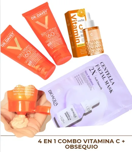 4 EN 1 COMBO VITAMINA C + OBSEQUIO de AG COSMETICS - BURBAY BE