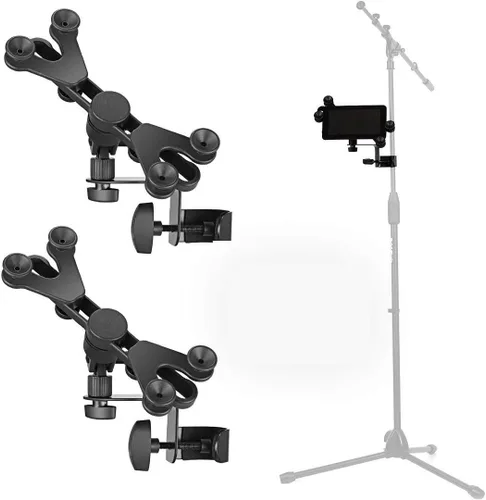 Vista 7 de ¡Hola! HM-MTH, soporte para tableta, micrófono y celular, para aparatos con pantallas de 6 a 15 pulgadas