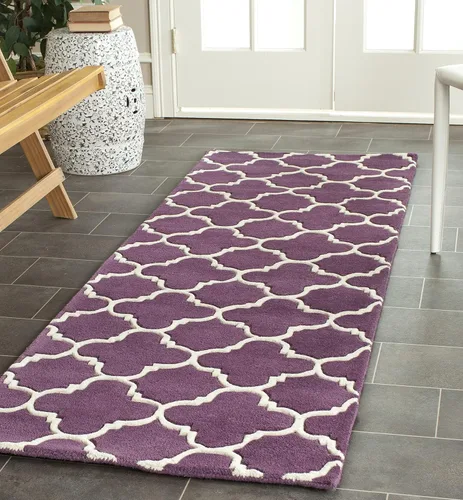 Vista 24 de SAFAVIEH Chatham Collection - Alfombra decorativa de 2 x 3 pies, color negro y marfil, lana cuadriculada enrejada hecha a mano, ideal para zonas