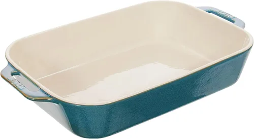 Vista 11 de staub Dish 40511-882 - Plato rectangular, color turquesa, 5.5 x 4.3 pulgadas (5.5 x 4.3 in), de cerámica, apto para horno y microondas