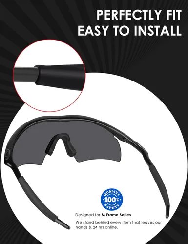 Vista 2 de BLAZERBUCK Auriculares de repuesto para gafas de sol Oakley M Frame Series